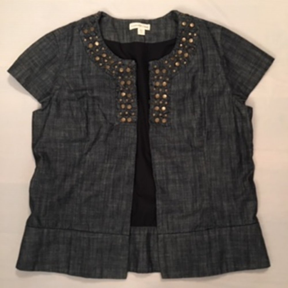 Short Sleeve Denim Jacket -Size 14
